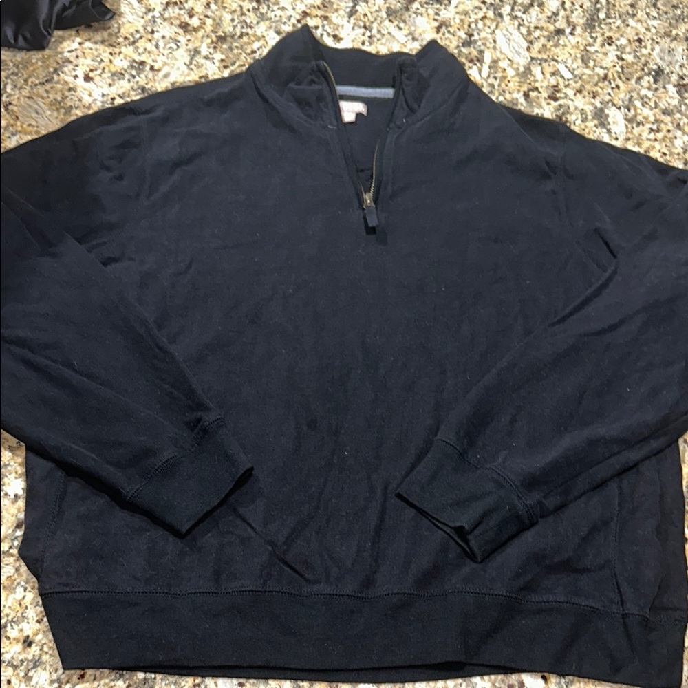 George Men's Dark Zip-Up Sweater